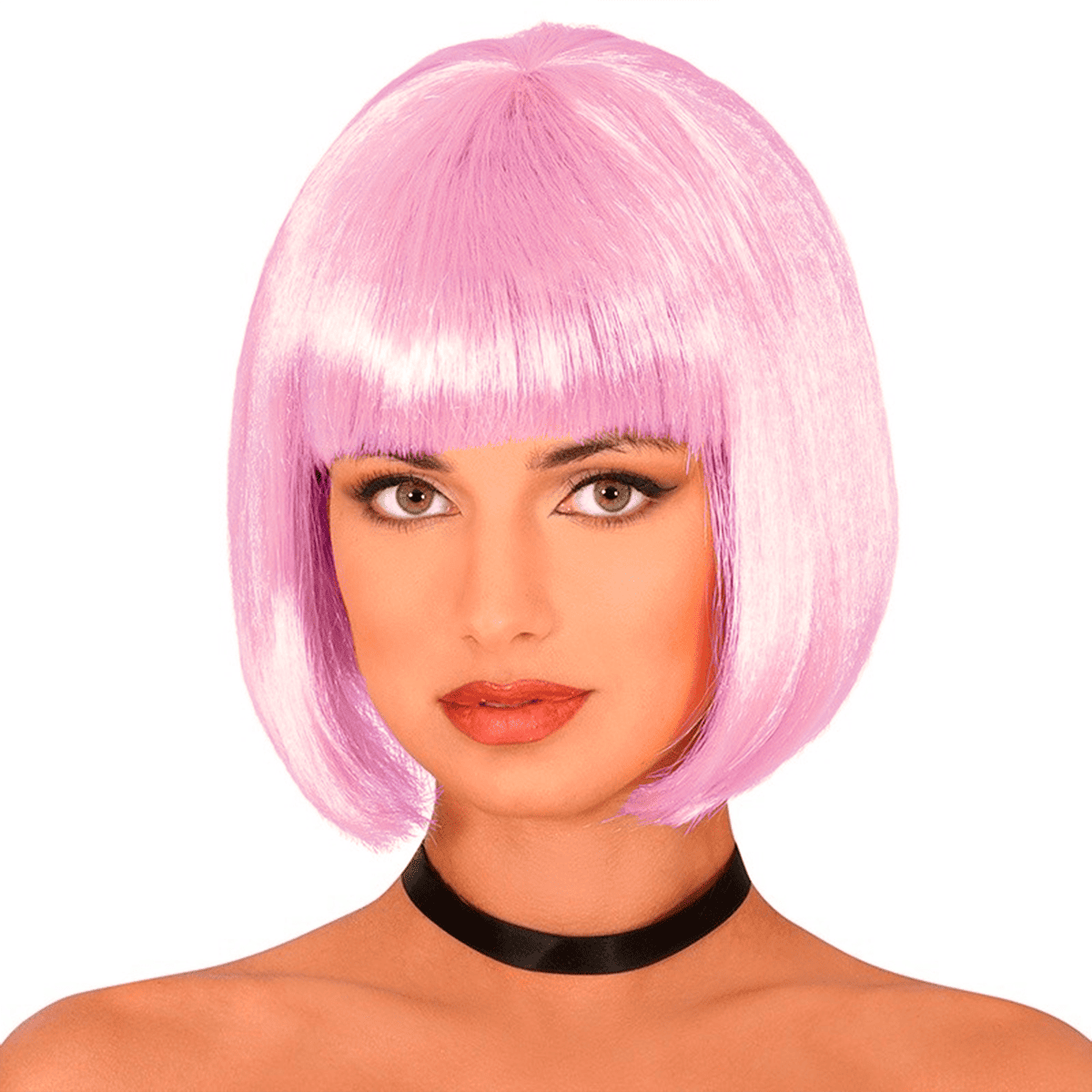 Miniatura 10 de Peluca Corta Con Flequillo KL1027-40 - Color: Fucsia